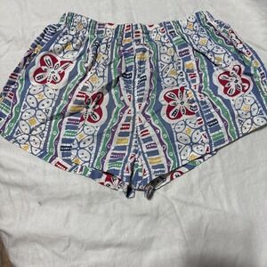 Gazelle New York Men's Print Short Shorts Sz 2 (see measurements) RARE Vintage